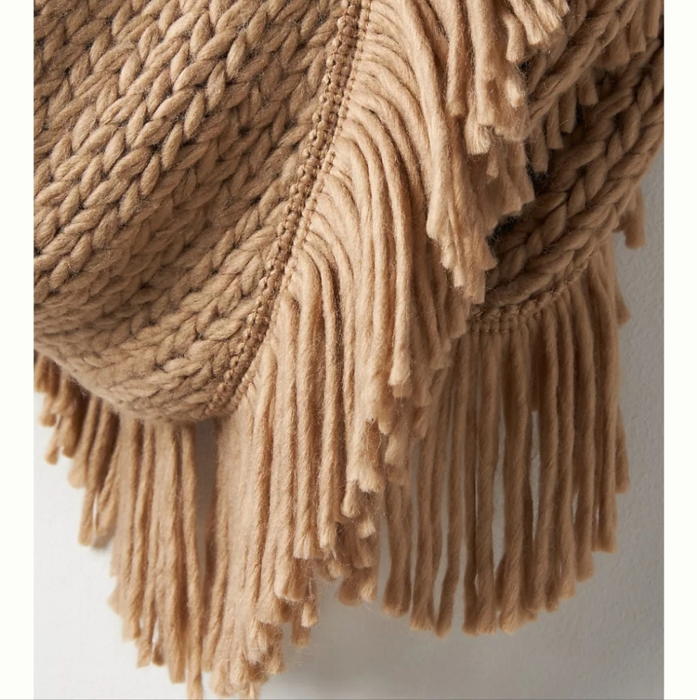 Anthropologie Cozy Fringed Scarf - camel - Picture 5 of 9